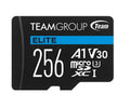 Memoria Micro SD Team Group de 256GB Elite, SDXC, (U3), hasta 90MB/s de lectura, UHS-I U3, V30, A1, 4K UHD, con adaptador SD