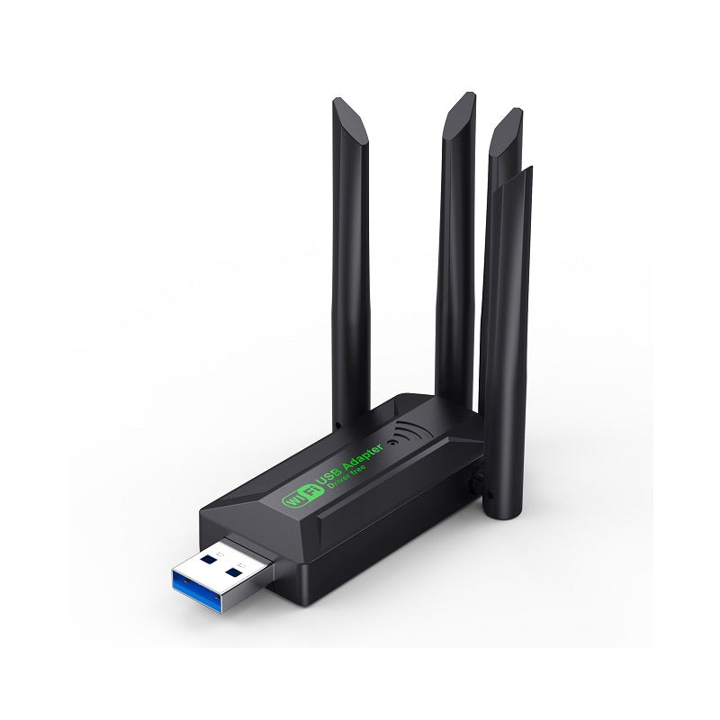 Adaptador USB 3.0 de red Inalambrico T-Vision K0R41, Doble Banda 2.4GHz y 5GHz 1200Mbps
