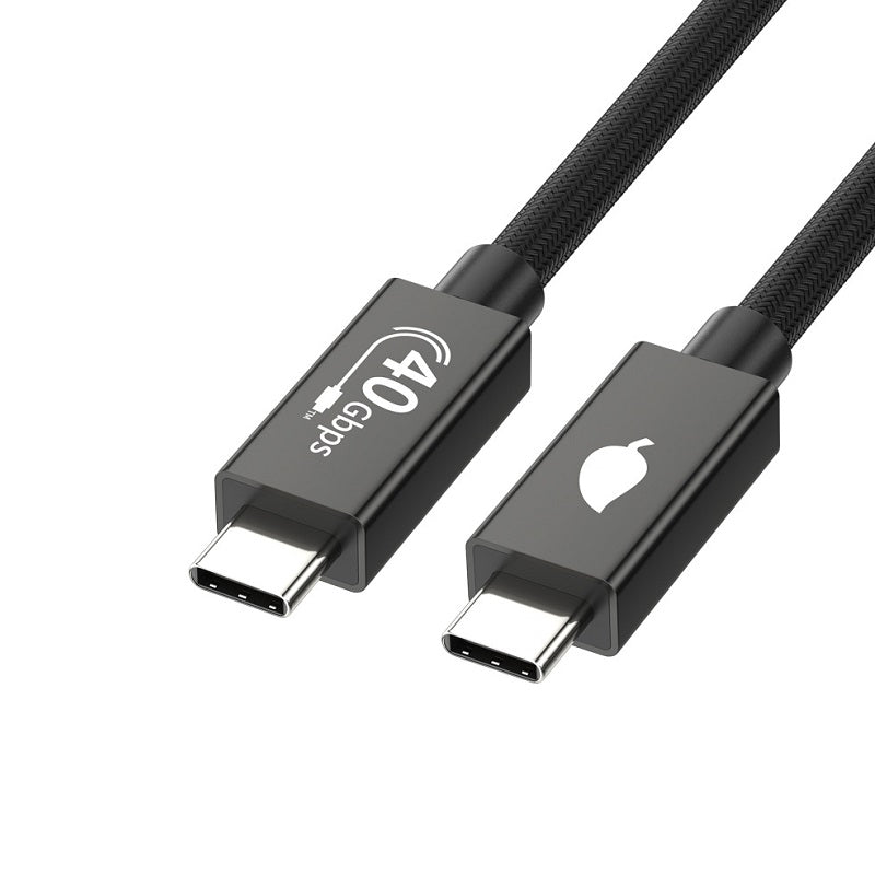 Cable USB 4.0 Tipo C T-VISION PD240W, Macho Macho, 1.5 Metros, 5A, 40Gbps, 240W PD, 8K/60HZ, Negro