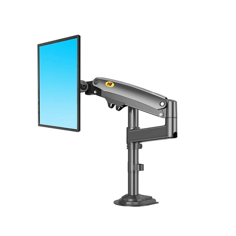 Soporte de mesa North Bayou H100 para Monitores de 17-30", Rotación 360°, Girar 90°, Carga máx 9kg, color negro