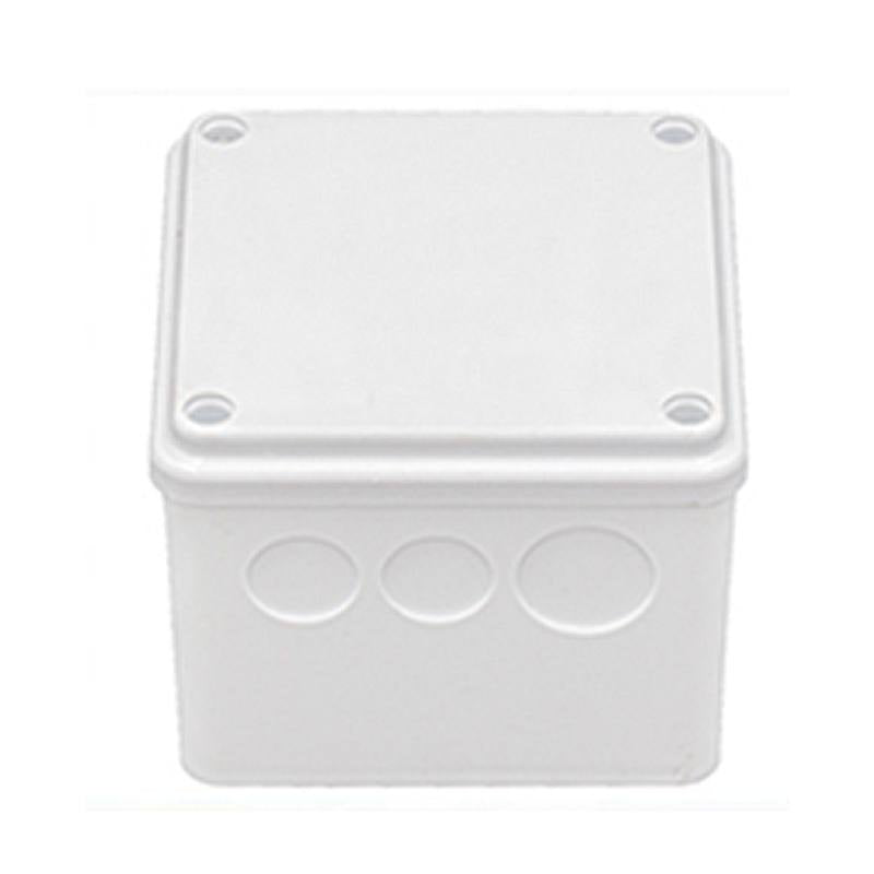 Caja para interruptores, cables y tuberias T-VISION, 100x100x75mm, Blanco, para exteriores Ip67