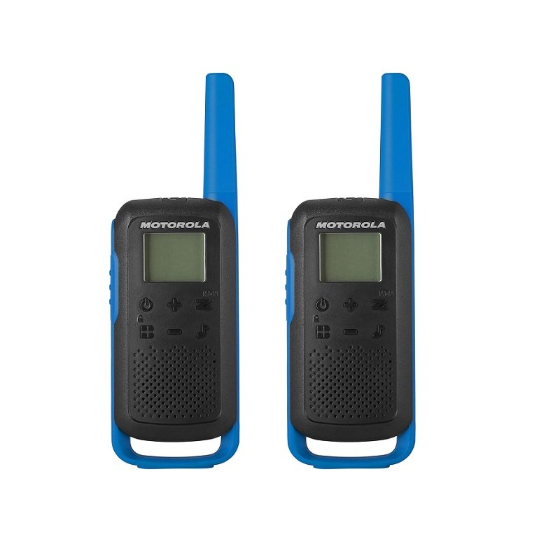Radio Walkie Talkie Motorola T210, 22 Canales, 25 Millas, 40KM, Azul