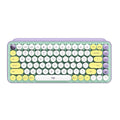 Teclado Mecánico LOGITECH POP Keys DayDream emojis, Conexión Simultanea hasta 3 Dispositivos vía receptor USB o Bluetooth, Verde Menta In