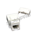 Jack LANPRO CAT3 RJ11 6P4C (RJ14) para teléfono, Blanco