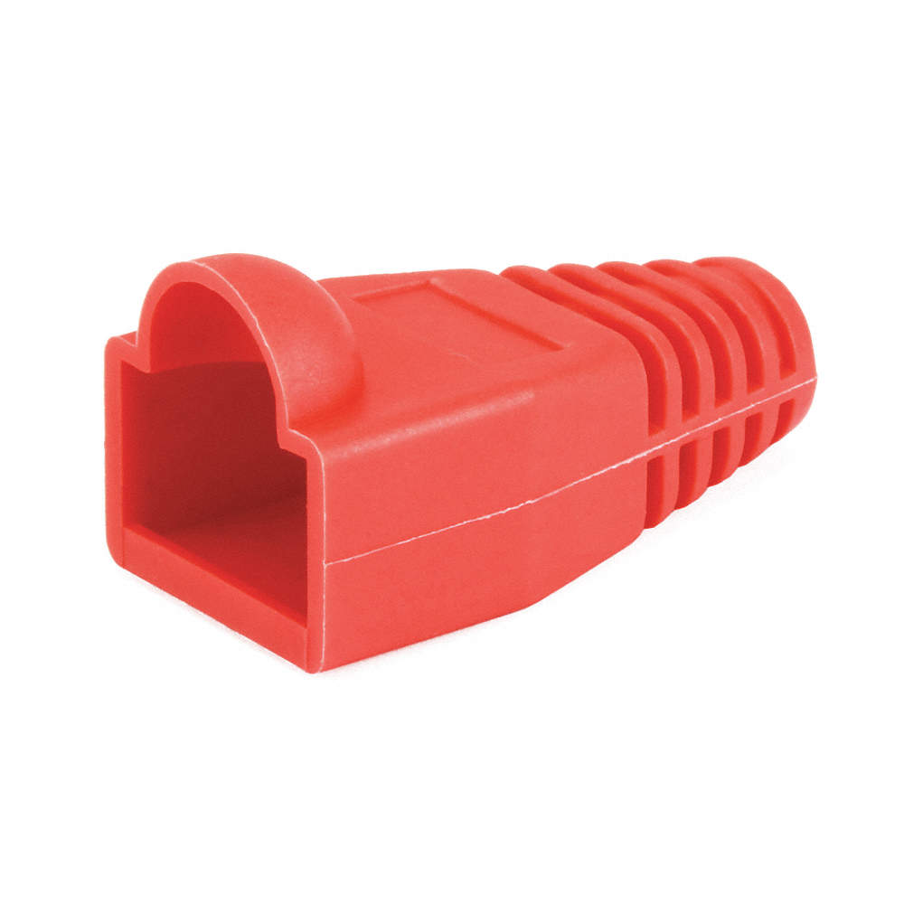 BOTAS T-VISION PARA CONECTORES RJ45 CAT5 O CAT6 Color Rojo