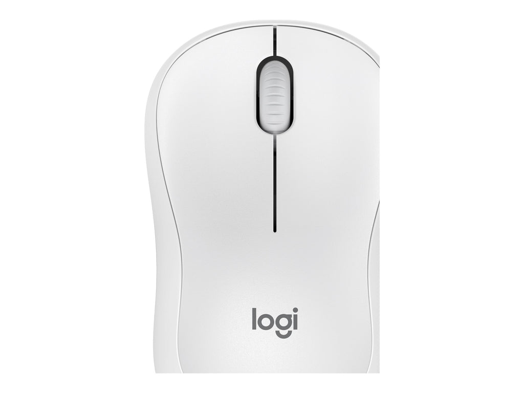 Logitech M240 Silent Bluetooth Mouse, Compact, Portable, Smooth Tracking, Off-white - Ratón - 3 botones - inalámbrico - Bluetooth - blanco hueso