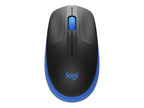 Logitech M190 - Ratón - óptico - 3 botones - inalámbrico - receptor inalámbrico USB - azul