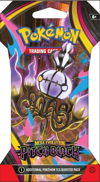 Pokemon TCG Mega Evolution Pitch - Paquete de refuerzo de manga negra