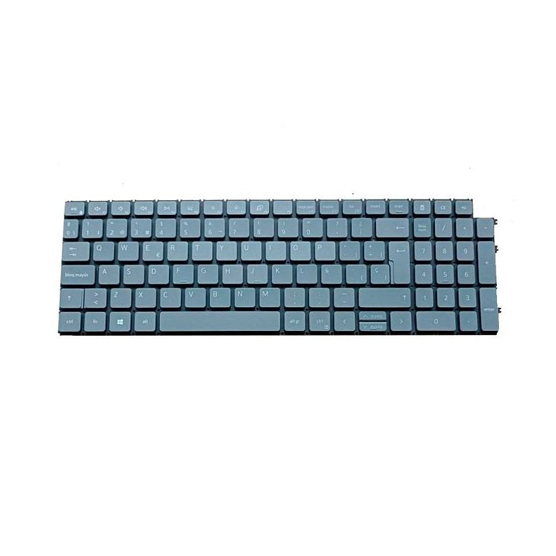 Teclado para DELL Latitude 3520 Vostro 3510 3520 5510 5515 7510 7620, con retroiluminación, Español, Gris