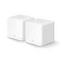 Router Inalambrico MERCUSYS Halo H30G, Wi-Fi 5 Mesh AC1300 Dual Band, 400Mbps 2.4GHz y 867Mbps 5GHz, 2 puertos Gigabit, (2-pack)