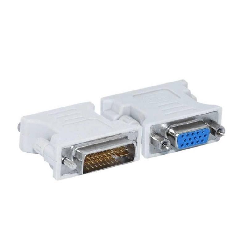 Adaptador XTECH de DVI-I 24+5 Macho a VGA Hembra, Blanco