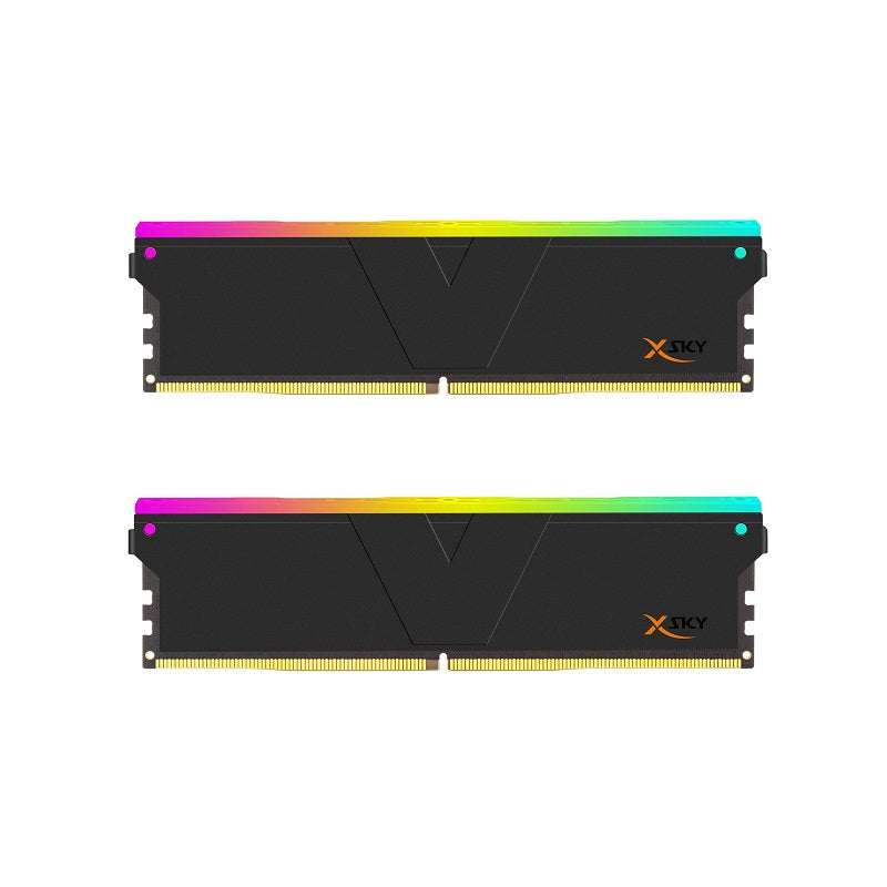 Memoria RAM DDR5 32GB (2x16GB) 6400Mhz DIMM PC5-51200, CL32, 1.40V, V-COLOR Manta XSky RGB