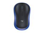 Logitech M185 - Ratón - diestro y zurdo - óptico - inalámbrico - 2.4 GHz - receptor inalámbrico USB - azul