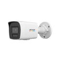 Cámara IP Bullet Hikvision POE, 2.8mm, 4MP, 30m, Smart Hybrid Light, Color Vu 3.0, Micrófono, IP67, Metal/Plástico