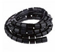 Organizador de cables en espiral de plastico de 16mm color Negro (xPie)