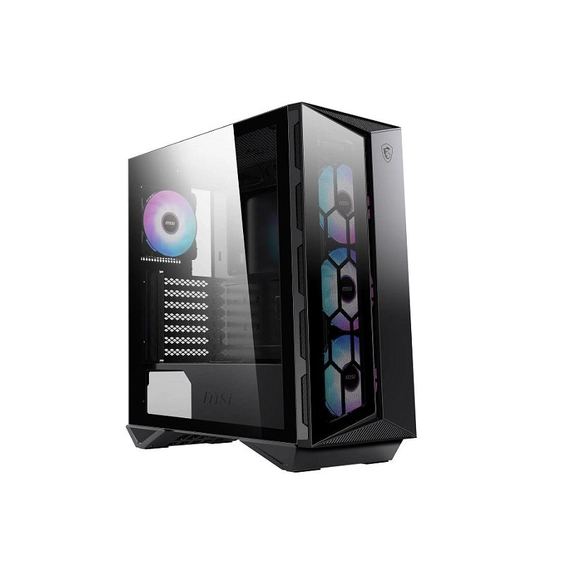 Gabinete Gaming MSI MPG GUNGNIR 110R, ATX Mid Tower, 4x Fan ARGB, Panel lateral  y frontal de vidrio templado, color negro