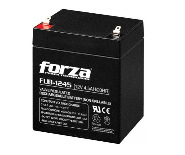 Forza Power Technologies Batería de Reemplazo para UPS FUB-1245, 12V, 4.5A