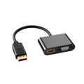 Adaptador Multiple 2 en 1 T-Vision de DisplayPort a HDMI 4K + VGA
