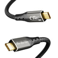 Cable USB Tipo C Macho a Macho, 1 Metro, 240W, 20Gbps, 8K Ultra HD, Trenzado, Negro