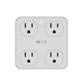 Interruptor Nexxt NHP-T615, 4 Salidas, Smart Wi-Fi 2.4GHz, 2 USB-A, 2 USB-C, 100V/240V, Blanco