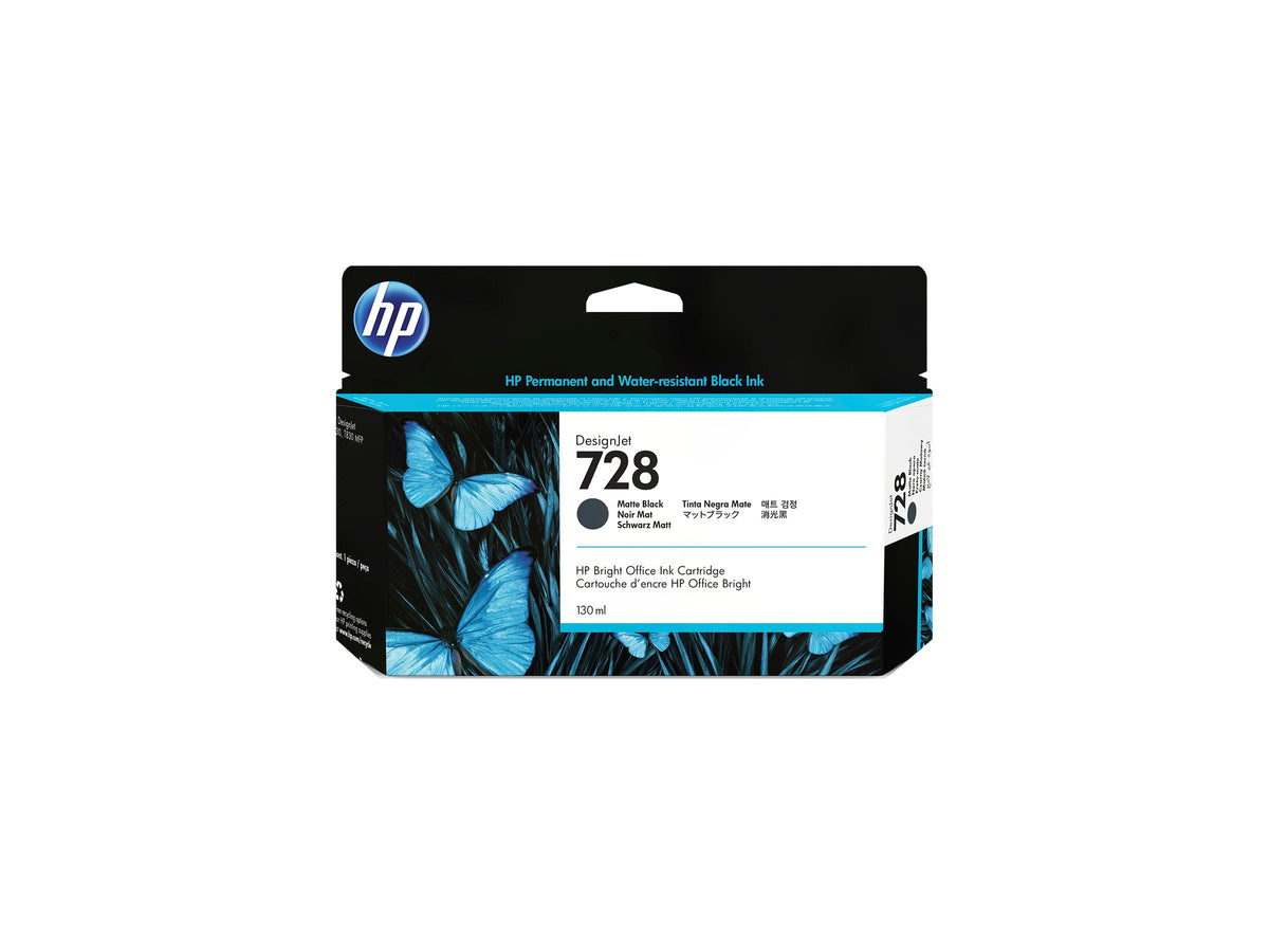 HP 728 - 130 ml - negro mate - original - DesignJet - cartucho de tinta - para DesignJet T730, T830