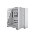 Gabinete Gaming CORSAIR 6500D Airflow, ATX Mid-Tower, panel Frontal y superior malla, lateral vidrio templado, Blanco