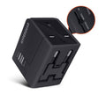 Adaptador de corriente HyperGear Universal todo en uno EUR/UK/US/AUS con 2 puertos USB
