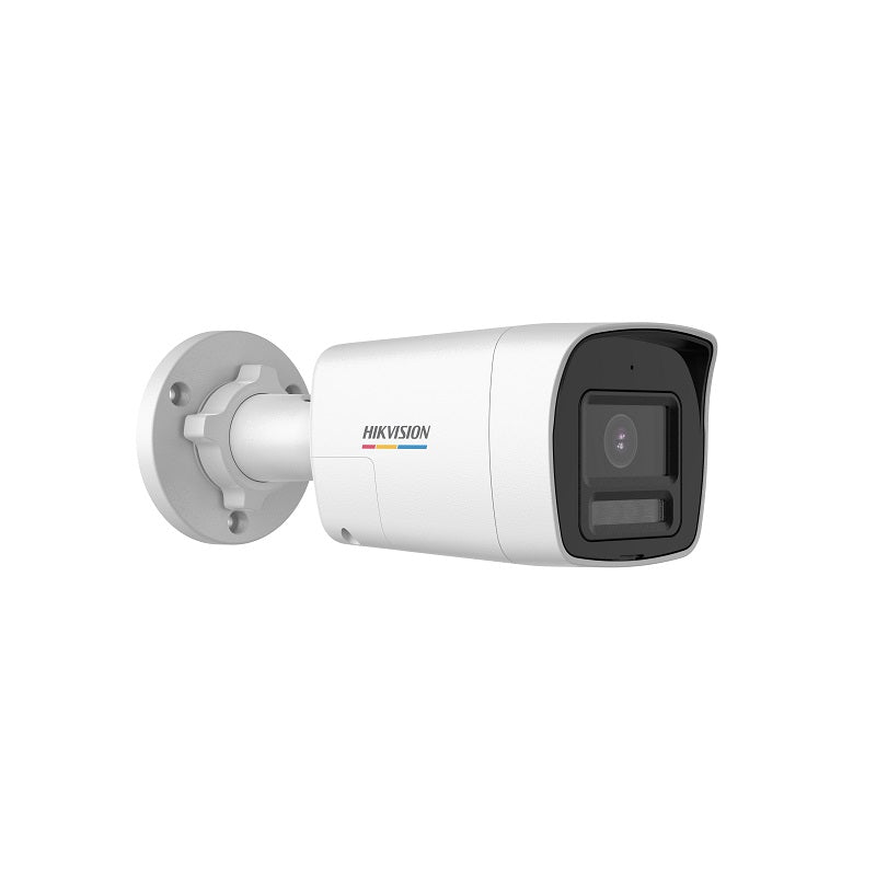 Camara Bullet Hikvision, TVI/CVI/AHD/CVBS, 2.8 mm, 2MP, IR 20M, Color Vu, Audio bidireccional, IP67, Plástica