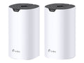TP-LINK Deco S7 V1 - Sistema Wi-Fi (2 enrutadores) - hasta 3900 pies cuadrados - malla - GigE - Wi-Fi 5 - Doble banda - Sistema Wi-Fi Mesh Inteligente Doble Banda AC1900 - Alcanza velocidades de hasta 600 Mbps en 2,4 GHz y 1300 Mbps en 5 GHz con tecnologí