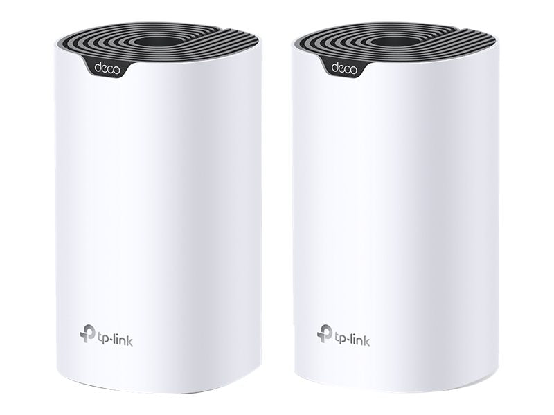 TP-LINK Deco S7 V1 - Sistema Wi-Fi (2 enrutadores) - hasta 3900 pies cuadrados - malla - GigE - Wi-Fi 5 - Doble banda - Sistema Wi-Fi Mesh Inteligente Doble Banda AC1900 - Alcanza velocidades de hasta 600 Mbps en 2,4 GHz y 1300 Mbps en 5 GHz con tecnologí