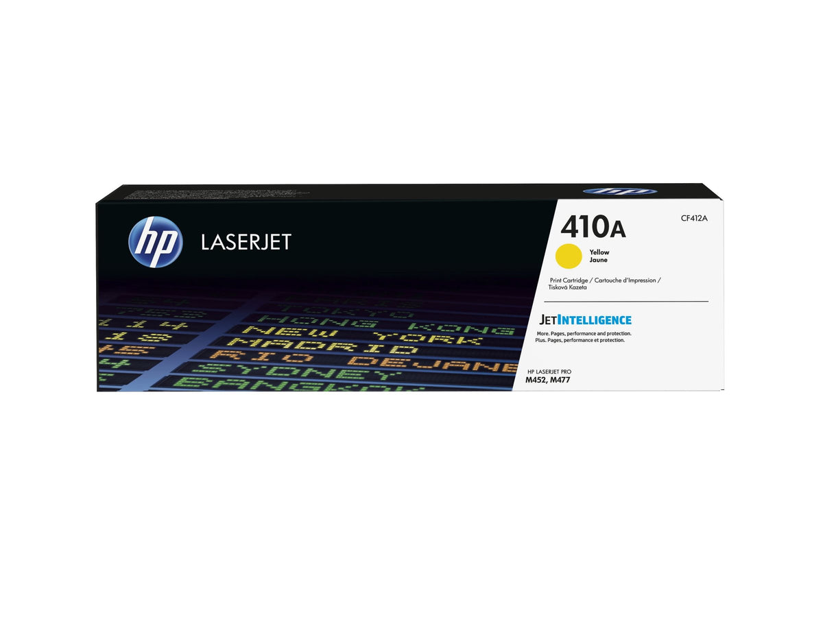 HP 410A - Amarillo - original - LaserJet - cartucho de tóner (CF412A) - para Color LaserJet Pro M452, MFP M377, MFP M477