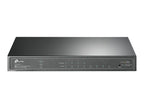 TP-Link JetStream TL-SG2008P - V1 - conmutador - inteligente - 4 x 10/100/1000 + 4 x 10/100/1000 (PoE+) - sobremesa - PoE+ (62 W)
