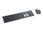 Dell Pro Plus Keyboard and Mouse KM7321W - Juego de teclado y ratón - inalámbrico - 2.4 GHz, Bluetooth 5.0 - QWERTY - español - gris titanio - con 3 años de garantía básica en el hardware
