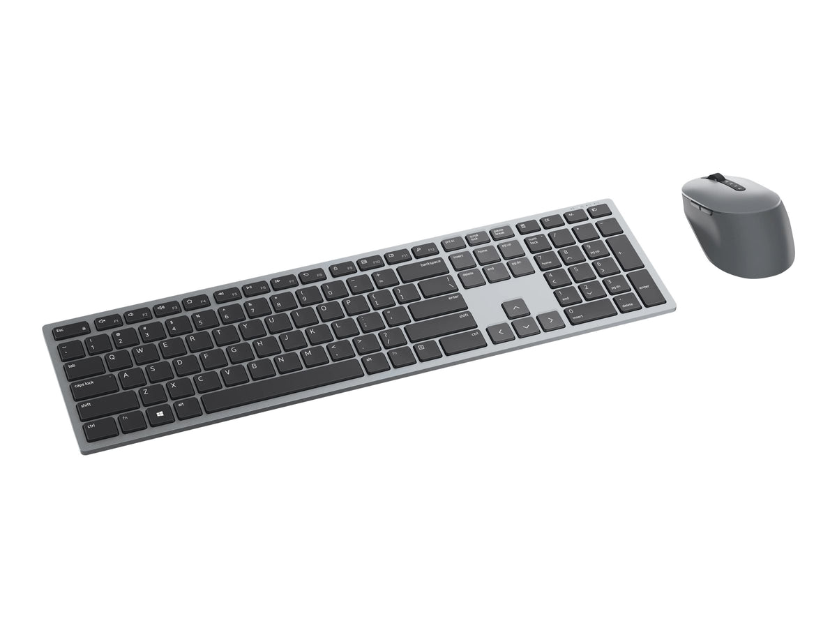 Dell Pro Plus Keyboard and Mouse KM7321W - Juego de teclado y ratón - inalámbrico - 2.4 GHz, Bluetooth 5.0 - QWERTY - español - gris titanio - con 3 años de garantía básica en el hardware