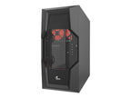 Xtech Gaming Series PHOBOS - Mid tower - ATX - panel lateral con ventana (cristal templado) - sin fuente de alimentación (ATX) - negro - USB/Audio