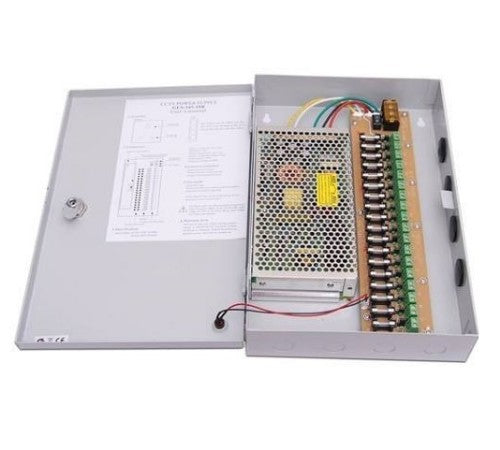 Fuente de Poder Panel de Distribucion de 12V-30A 18 Canales