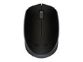 Logitech M170 - Ratón - diestro y zurdo - inalámbrico - 2.4 GHz - receptor inalámbrico USB - negro