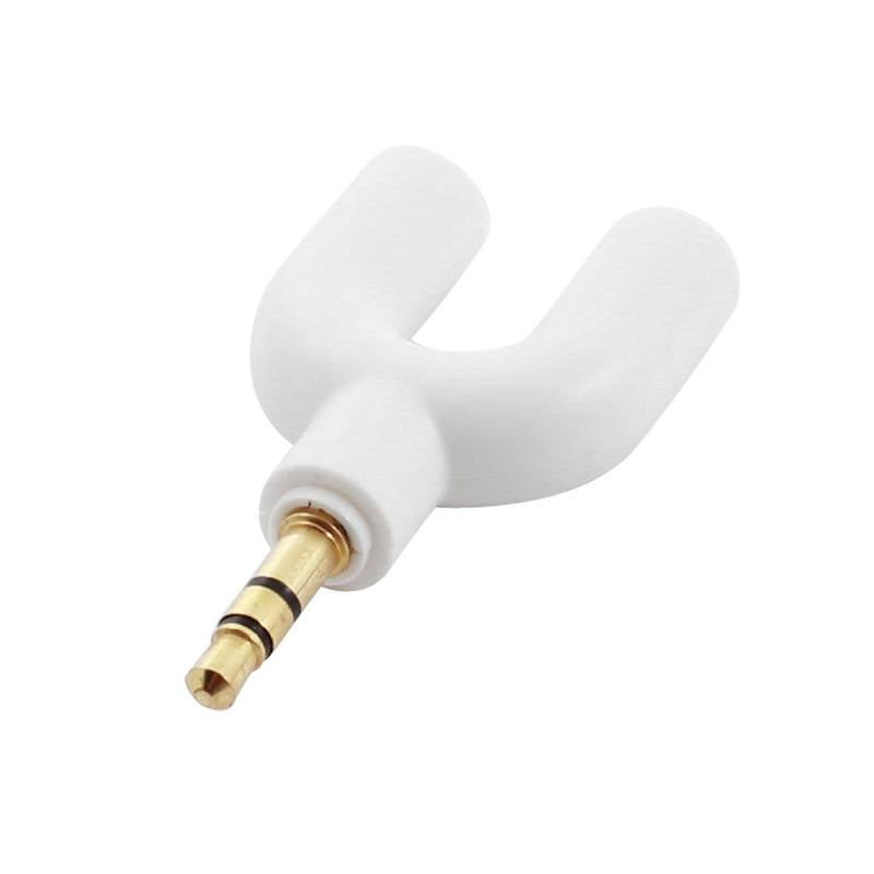 Adaptador de audio 3.5mm Macho a dual DC 3.5mm Hembra, 1x Micrófono, 1x audfono
