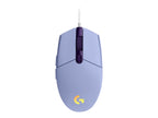 Logitech Gaming Mouse G203 LIGHTSYNC - Ratón - óptico - 6 botones - cableado - USB - lila