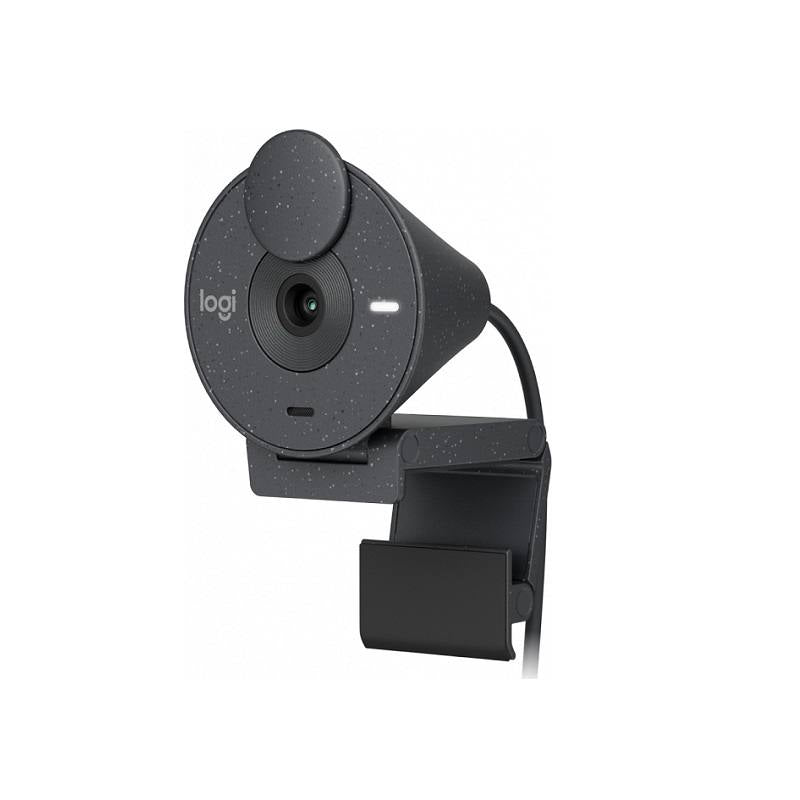 Webcam Logitech BRIO 305, Full HD 2MP, micrófono incorporado, Conexión USB Tipo C Plug and Play, Negro