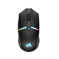 Raton Gaming CORSAIR NIGHTSABRE RGB, conexión inalámbrica y Bluetooth, 11 botones, 26,000 DPI, Color Negro