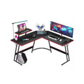 Escritorio Gaming HOMALL, diseño en L de 51 x 19 pulgadas, base para monitor extraíble