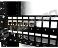 PATCH PANEL VACIO IMC SERIE 8000, TOTALMENTE BLINDADA DE 24 PUERTOS LANPRO(sin Jacks)