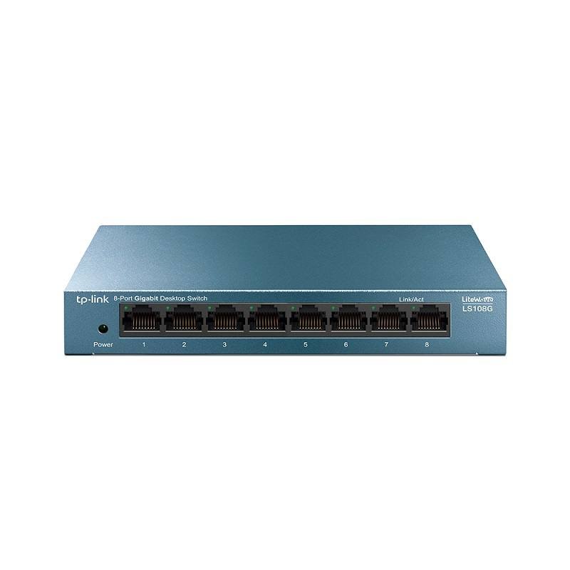 Switch TP-LINK LS108G de Sobremesa con 8 puertos RJ45 a 10/100/1000Mbps Gigabit