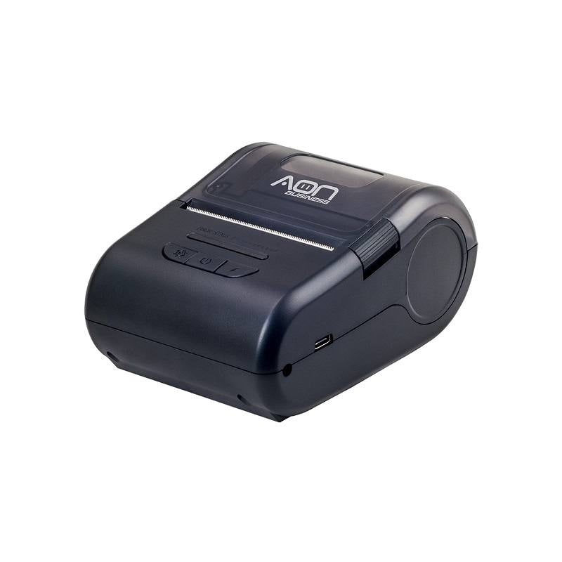 Impresora térmica portátil AON MPL-200, papel 48mm, conexión USB y Bluetooth, color negro
