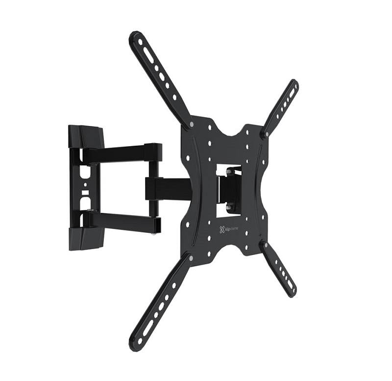 Soporte de pared KLIP XTREME para TV de 32" hasta 60", carga máx. 30kg, Inclinación +3°-10° / Giro -90°+90°