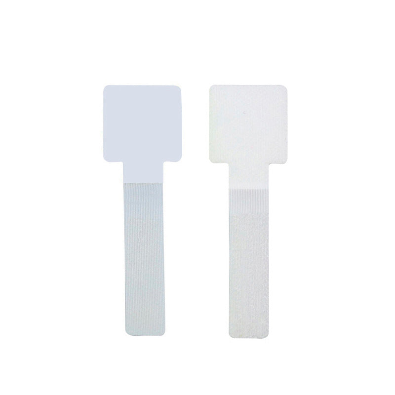 Correa de velcro con adhesivo para organizar cable, 3cm x 9cm, color blanco  (10 Unidades)