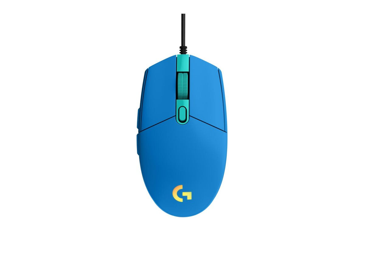 Logitech Gaming Mouse G203 LIGHTSYNC - Ratón - óptico - 6 botones - cableado - USB - azul