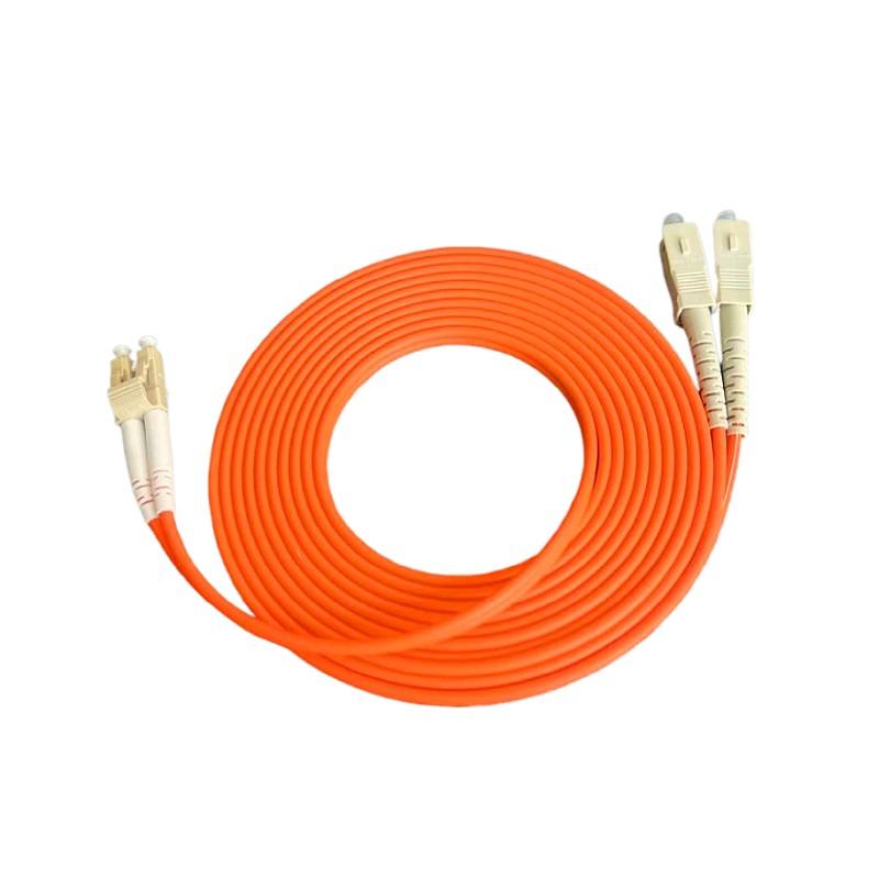 Cable de Fibra Óptica, Gigabit multimodo, doble núcleo, SC-LC 1 Metro