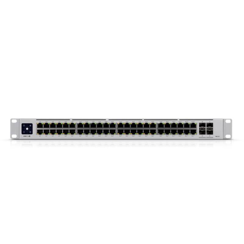 Switch Ubiquiti USW-PRO-48-POE de 48 Puertos, Gigabit, RJ45, 4x10G SFP+, 1 puerto CC USP RPS, Suministro PoE 600W